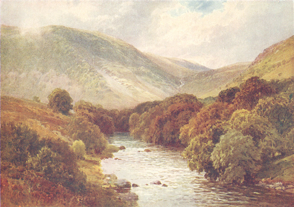 WALES. Near Rhayader 1926 old vintage print picture